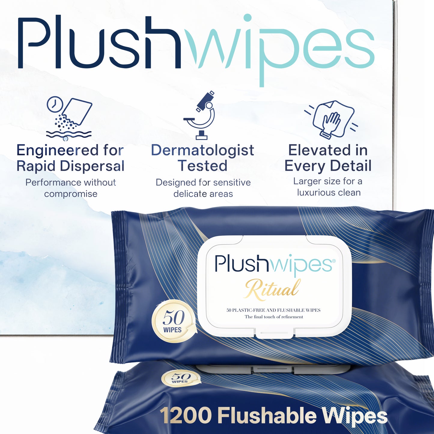 Plushwipes Ritual premium flushable wipes with witch hazel and white tea - image 8