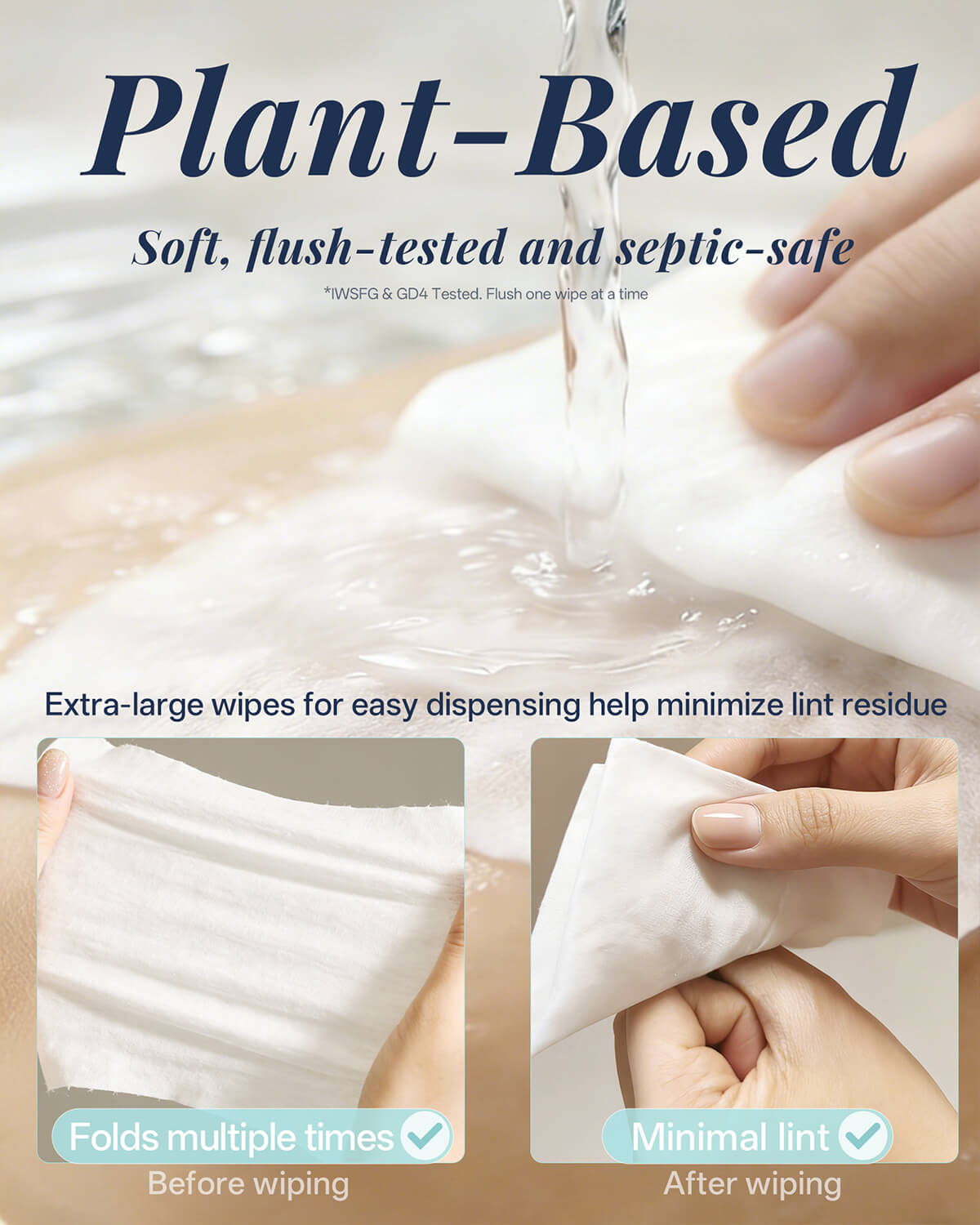 Plushwipes Ritual premium flushable wipes with witch hazel and white tea - image 5