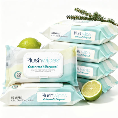 Plushwipes 300 count flushable wipes that break down like toilet paper - image 13