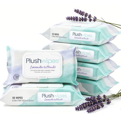 Plushwipes 300 count flushable wipes that break down like toilet paper - image 11