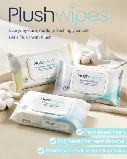 Plushwipes 300 count flushable wipes that break down like toilet paper - image 7