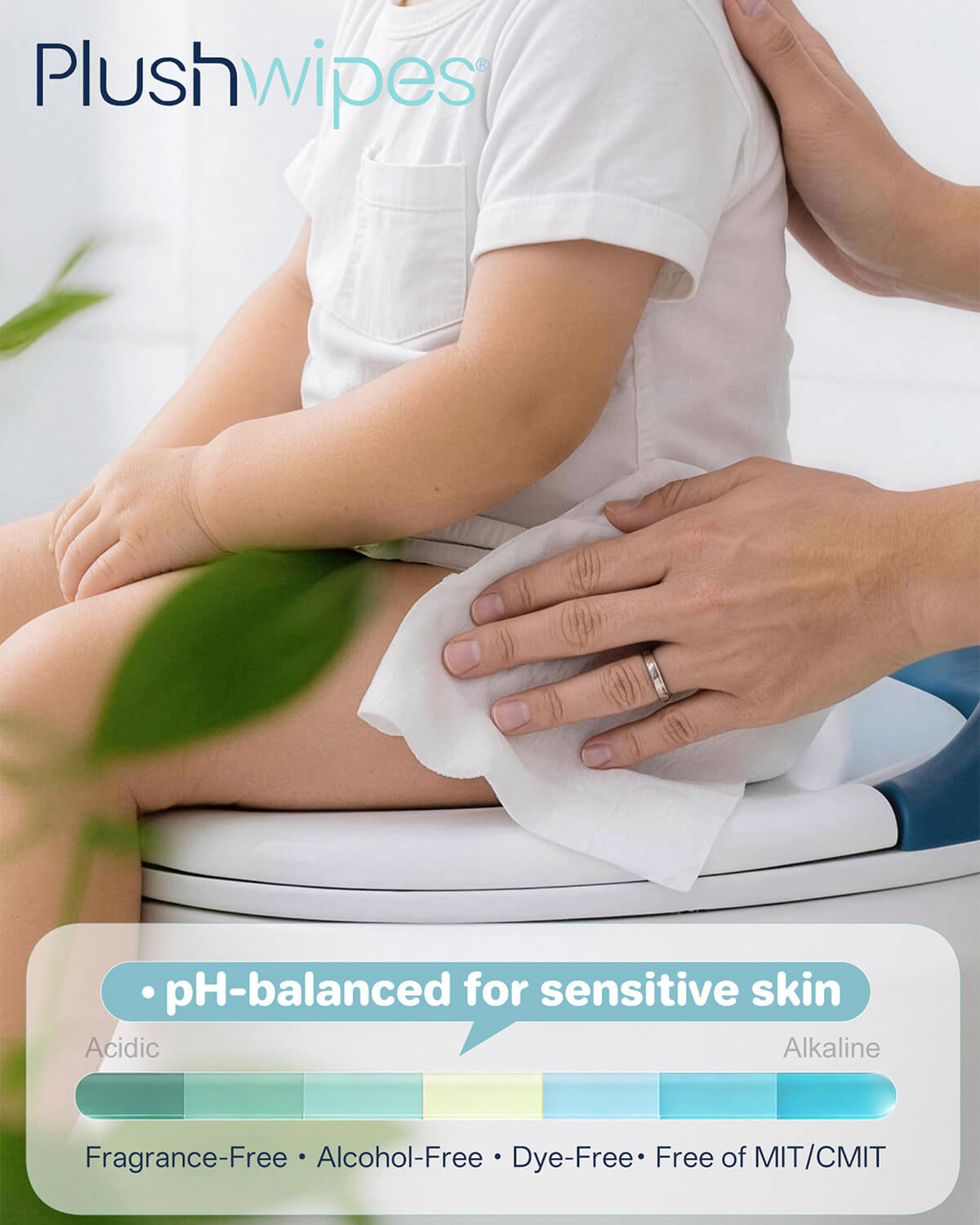 Plushwipes Toddler flushable potty training wipes fragrance free - image 8