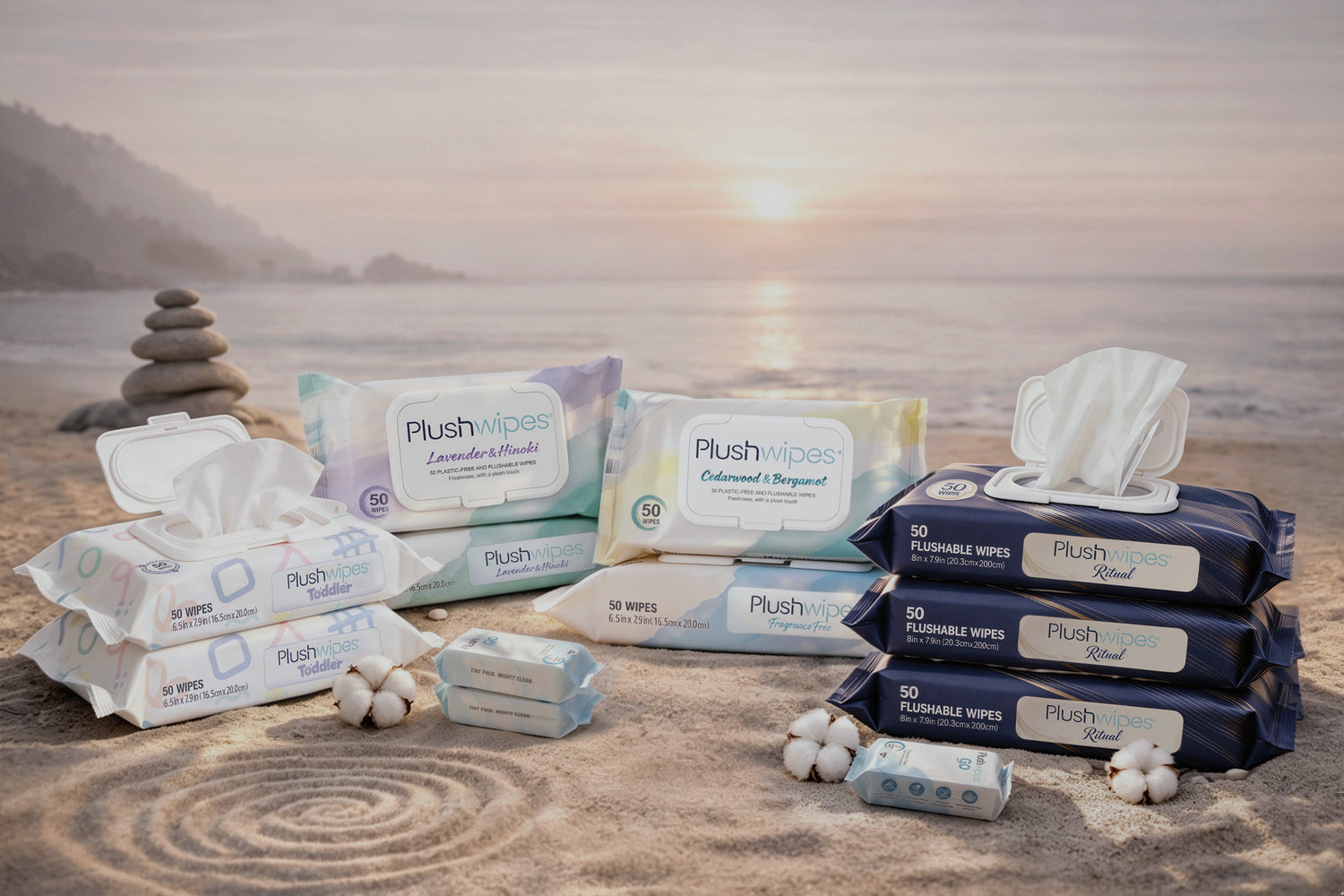 Plushwipes flushable wipes for a cleaner bathroom routine