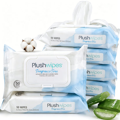 Plushwipes 300 count flushable wipes that break down like toilet paper - image 9